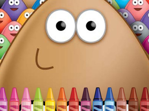Pou Coloring online game