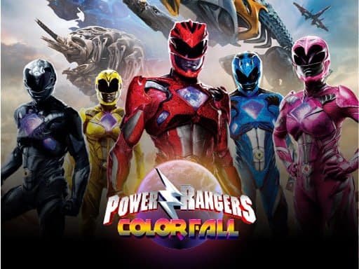 Power Rangers Color Fall - Pin Pull - Puzzle Game online Puzzle game