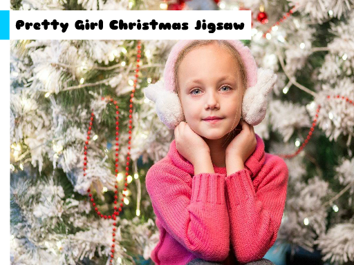 Pretty Girl Christmas Jigsaw online game
