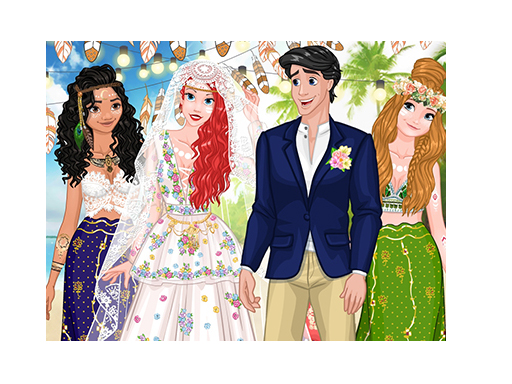 PRINCESS COACHELLA INSPIRED WEDDING online game