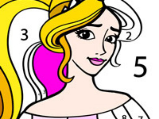 Princess Color Number online Hypercasual game