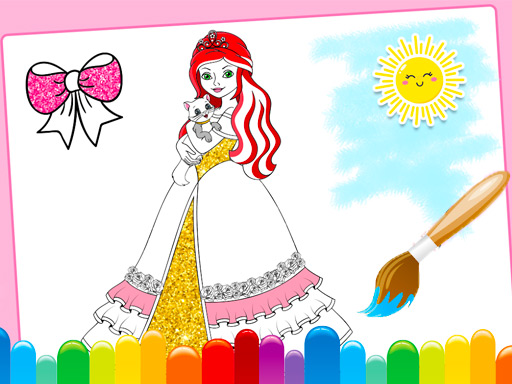 Princess Coloring Glitter online game
