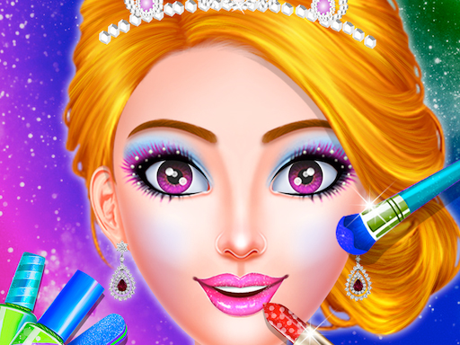 Princess Dress up & Makeover - Color by Number online game