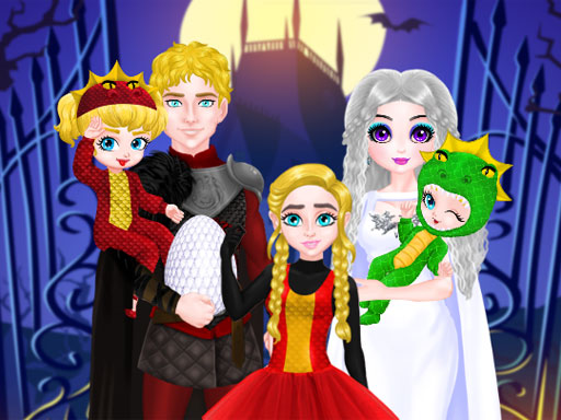 Princess Family Halloween Costume online Girls game