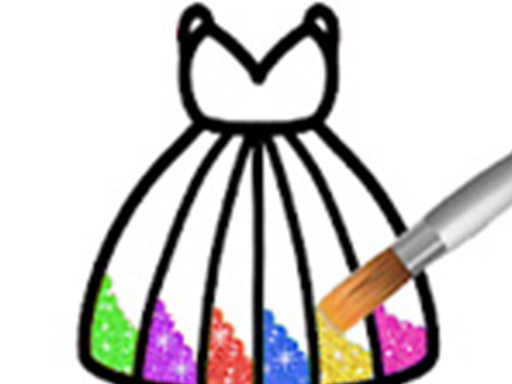 Princess Glitter Coloring - For Kids online Girls game