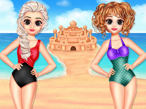 Princess Summer Sand Castle online Girls game