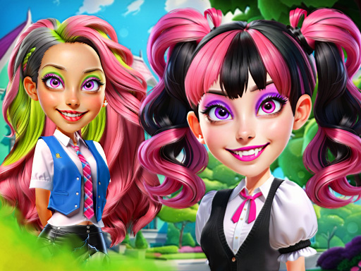 Princesses at Horror School online game