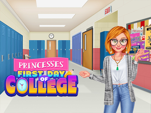 Princesses First Days Of College  online Girls game