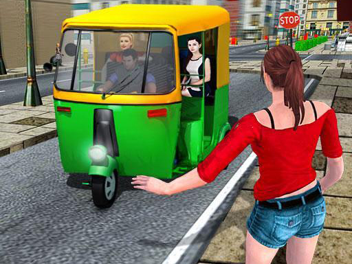 Public Tricycle Rickshaw Driver online game