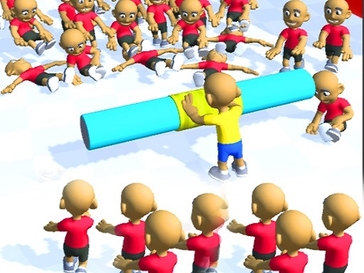 Push the Crazy Crowd : Stickman Clash 3D online game