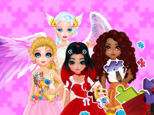 Puzzles - Princesses and Angels New Look online game