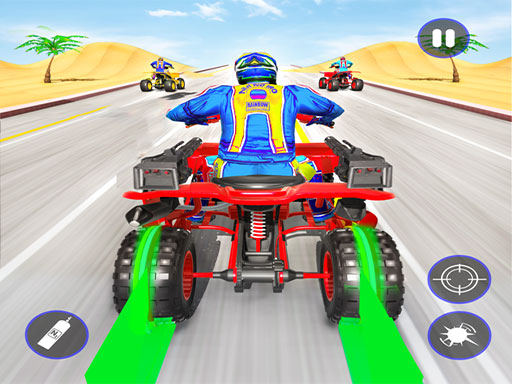 Quad Bike Traffic Shooting Games 2020: Bike Games online game