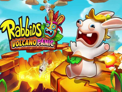 Rabbids Volcano Panicp online Hypercasual game