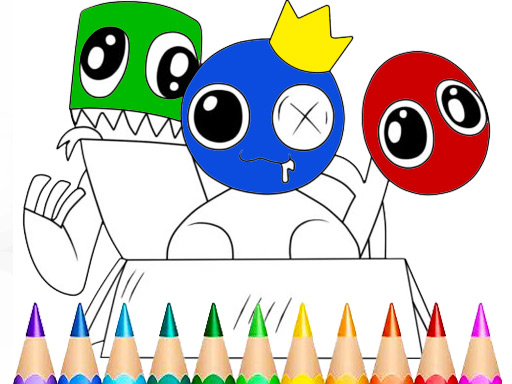 Rainbow Friends Coloring Book Game online game