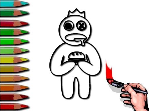 Rainbow Friends Coloring Book online game
