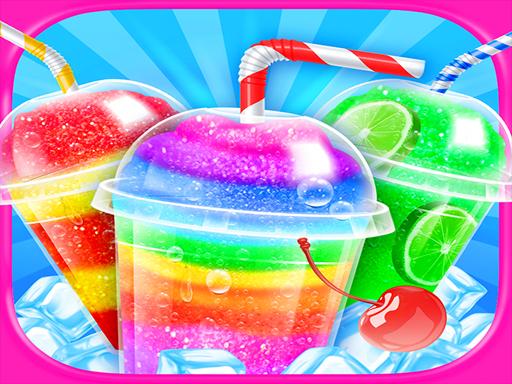 Rainbow Frozen Slushy Truck: Ice Candy Slush Maker online game
