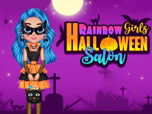Rainbow Girls Hallowen Salon online game