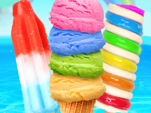 Rainbow Ice Cream And Popsicles online game