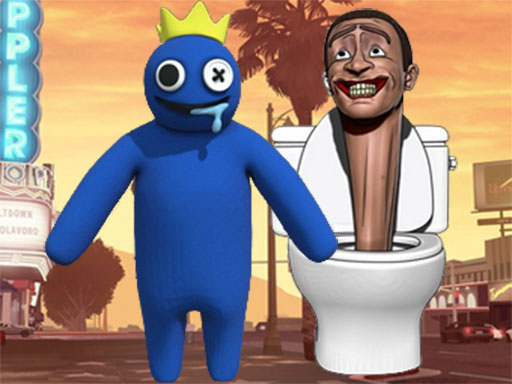 Rainbow Monster VS Skibidi Toilet online Hypercasual game