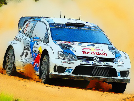 Rally Car Driving Jigsaw online game