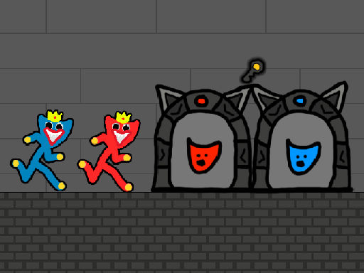 Red and Blue Stickman Huggy 2 online game