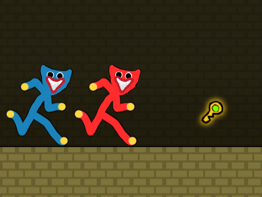 Red and Blue Stickman Huggy online game