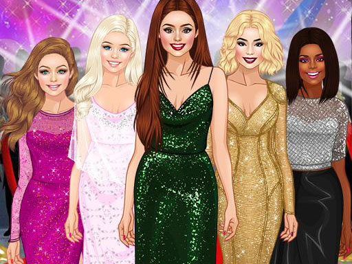 Red Carpet Dress Up Girls Game - girls online game