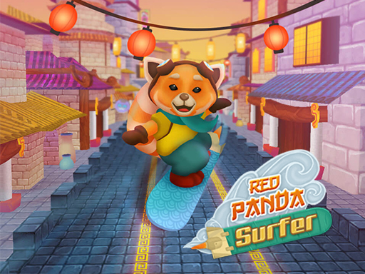 Red Panda Surfer online Arcade game