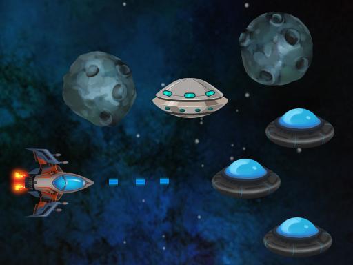 Relentless Flying Saucers online Shooting game