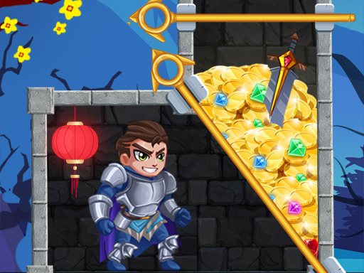Rescue Hero : Pull the Pin Game online Puzzle game