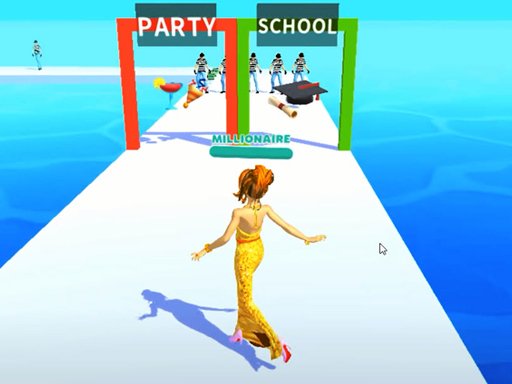 Rich Race Run 3d online game