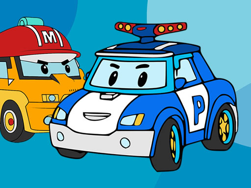 Robocar Poli Coloring Book online game