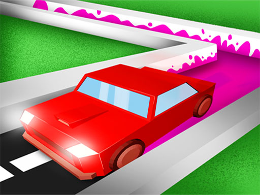 Roller Road Splat - Car Paint 3D online game