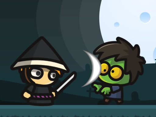Samurai VS Zombies online Puzzle game