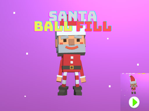 Santa Ball Fill 3D online game