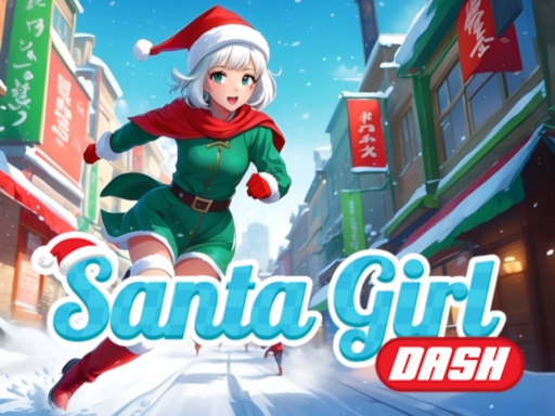 Santa Girl Dash online Hypercasual game