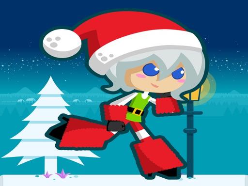 Santa Girl runner online Adventure game