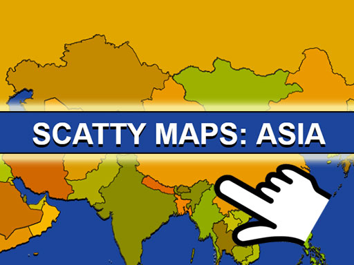 Scatty Maps: Asia online Puzzle game
