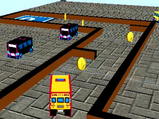 School Bus 3D Parking online Puzzle game