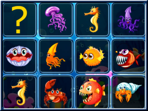 Sea Creatures Cards Match online game