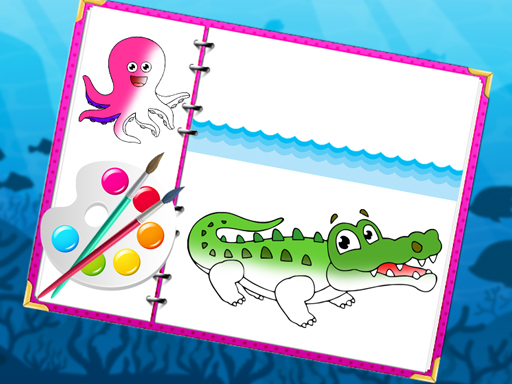 Sea Creatures Coloring Book online game