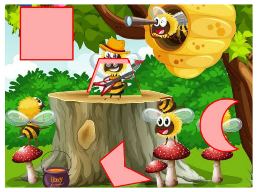 Shapes Jigsaw Insects online game