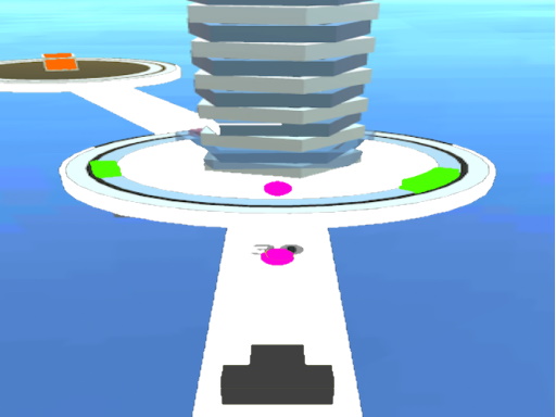 Shoot 3D BALL-Hit Twisty Stack online game