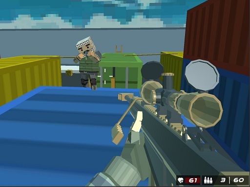 Shooting Blocky Combat Swat GunGame Survival online game