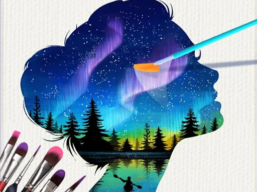 Silhouette Art online game