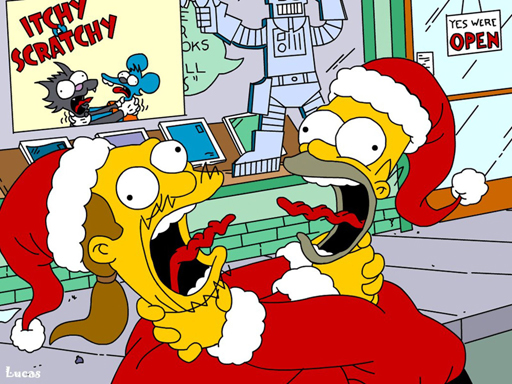 Simpsons Christmas Jigsaw Puzzle online Puzzle game