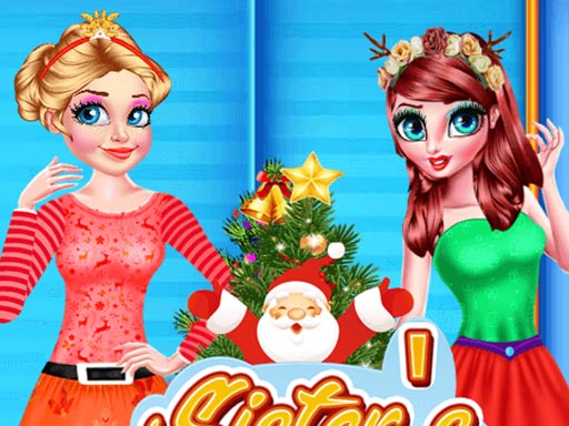 SISTERS CHRISTMAS TREE online Girls game