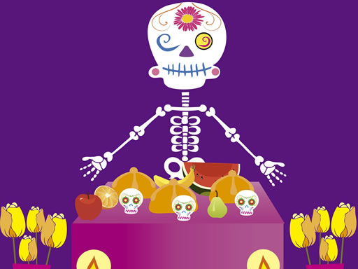 Skeleton Party Hidden online Puzzle game