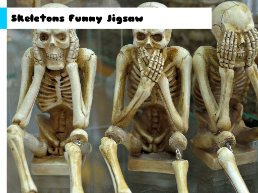 Skeletons Funny Jigsaw online game