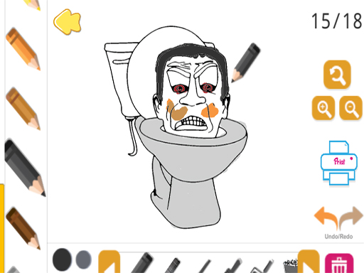 Skibidi Coloring online game